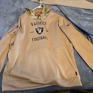 Nike Tan Raiders Football Hoodie